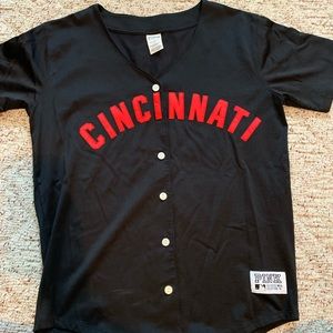 COPY - Victoria Secret Pink MLB Cincinnati Reds Jersey, size S. Gently used.